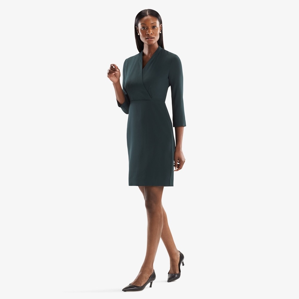 MM Lafleur The Niko Dress - Deep Forest Green - Size 6